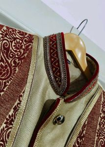 Rust + Khaki Sherwani