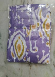 Lavender Ikat Print Kurti