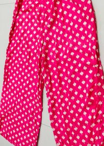 Pink Printed Not Used Palazzo