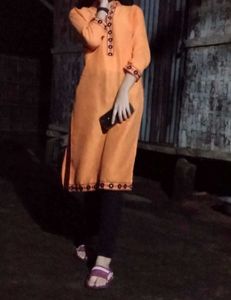 Orange Kurta