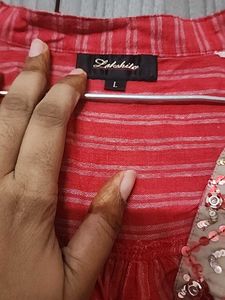 Red Apple Cut Short Kurti