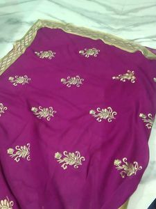 Elegant Purple Saree