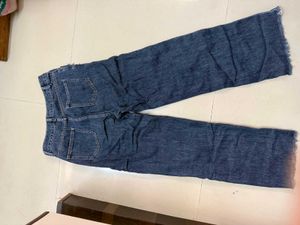 Ripped Wide Leg Jeans