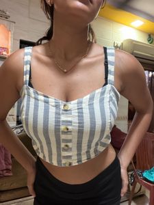 Striped Crop Top