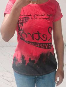 Stylish Pink Graphic Tee