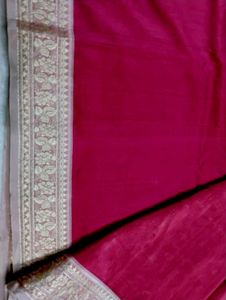 Maroon Colour Banarasi Silk Saree