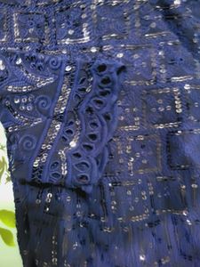 Sequence Pattern Party Wear Kurta Hand Made