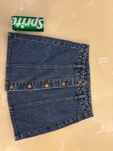 authentic GUESS Button Down Denim Skirt