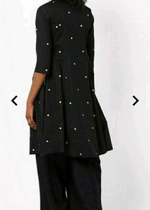 Ajio Polka Dot Print A Line Kurti