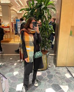 Acne Studios Mohair Checked Scarf