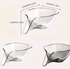 Clazkit Transparent Kitchen Sink Drain Basket