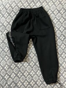 Black Paragraph Sweatpants