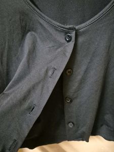 Black Button Cardigan