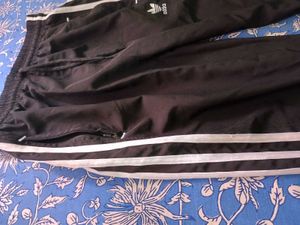 black joggers pants white stripes sweatpants grip