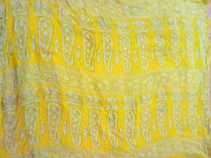 Yellow Bandhani Saree