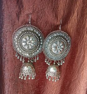 Oxidised Silver Earrings
