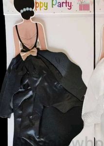 Lady Gown Cake Topper -4 Piece