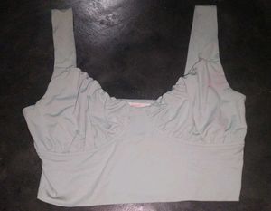 Cute Green Crop Top