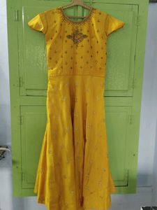 Yellow Embellished Dress