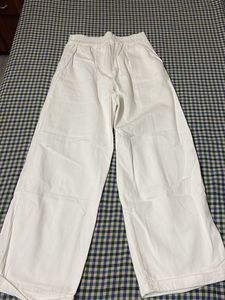 White Wide Leg Pants