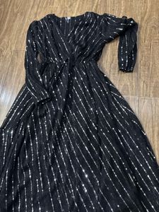 Sparkly Black Maxi Dress