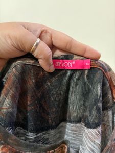 Stylish Print Cold Shoulder Top