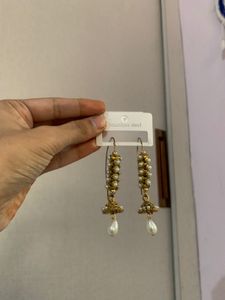 Pearl Jhumka Earrings