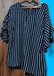 Layered sleeve party wear top