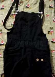 Black Dungaree For Girls