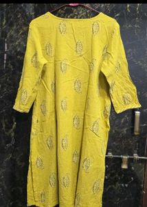Printed Button Kurta