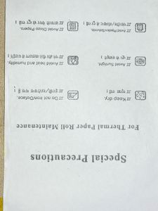 Thermal printer roll
