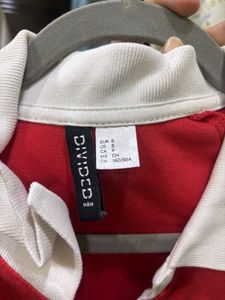 Red &#39;98&#39; Crop Top