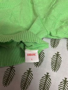 Urbanic Green Women Crop Top