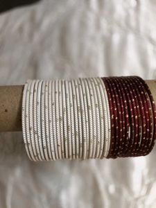 2 Metal Bangles Set