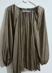 Elegant Olive Green Blouse