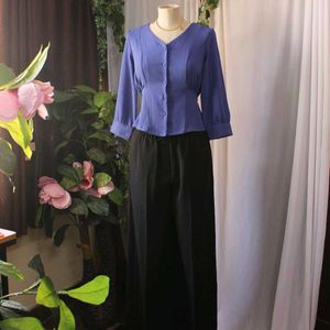 Vintage Style Button-Down Top