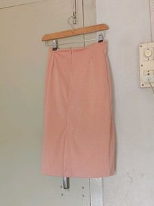 Peach Pencil Skirt