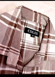Two Plaid Button-Down Shirts