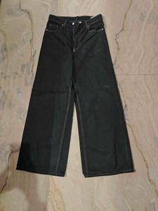 H&amp;M Wide Leg Black  Jeans