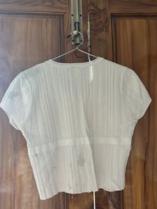 Crop White Tshirt