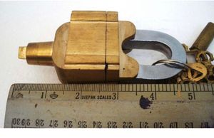BRASS BLESSINGS VINTAGE PADLOCK 🔐