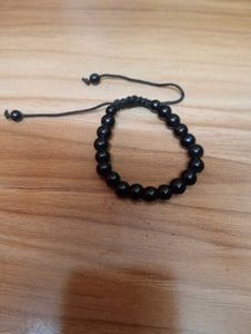 Black Beaded Bracelet