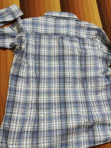 Craghoppers Women Blue Checks Cotton Shirt