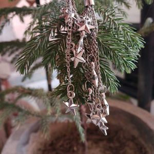Long Hanging Star Earrings