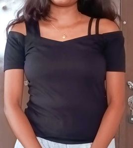 Classy Feminine Black Top