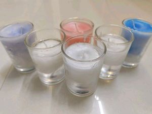 Pastel Color Blocked Scented Candles