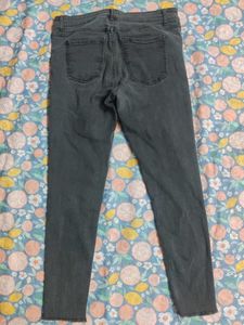 Charcoal Grey Skinny Fit Denim Jeans