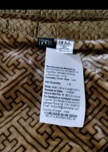 Cozy Brown Patterned Throw  Monte Carlo blanket