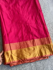 Pink &amp; Gold Saree