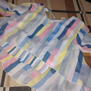 Striped Sheer Blouse